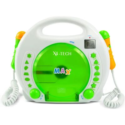 X4-Tech Bobby Joey - Lecteur MP3/CD pour enfants, Vert - Publicité X4-Tech Bobby Joey - Lecteur MP3/CD pour enfants, Vert - Publicité