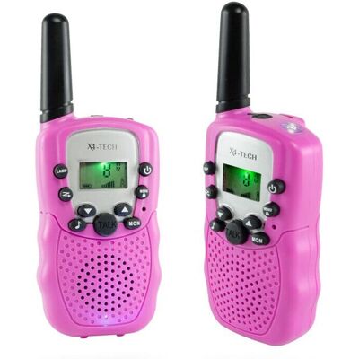 X4 TECH Walkie Talkie 2er Set pink - Walkie Talkie - Publicité X4 TECH Walkie Talkie 2er Set pink - Walkie Talkie - Publicité