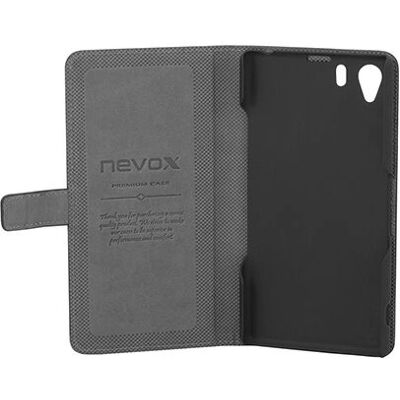 Nevox 1192 Custodia a libro - Per Sony Xperia Z1, Nero, Grigio Nevox 1192 Custodia a libro - Per Sony Xperia Z1, Nero, Grigio