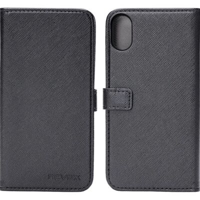 nevox ORDO Custodia per cellulare - iPhone X/XS - Pelle sintetica - Nero, Grigio nevox ORDO Custodia per cellulare - iPhone X/XS - Pelle sintetica - Nero, Grigio