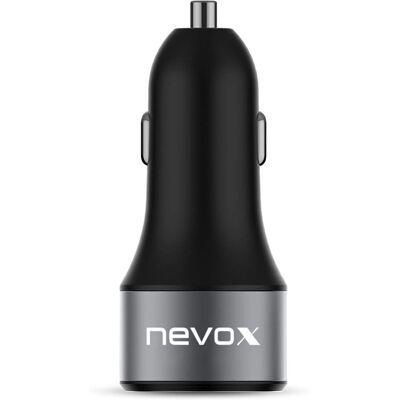 Nevox 1679 Chargeur Auto Noir - Appareil Mobile, Charge Rapide Nevox 1679 Chargeur Auto Noir - Appareil Mobile, Charge Rapide