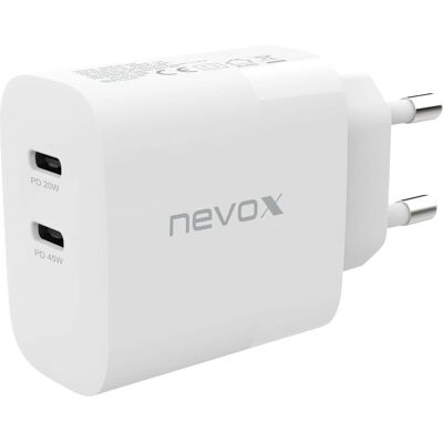 Nevox 45W Dual USB-C PD-Ladegerät - Mobilgerät Ladegerät Nevox 45W Dual USB-C PD-Ladegerät - Mobilgerät Ladegerät