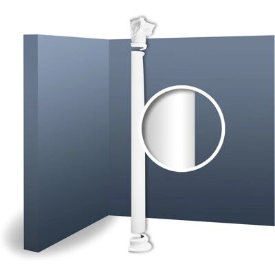 Orac Decor LUXXUS KC1H - Juego de semi-columnas - Blanco Orac Decor LUXXUS KC1H - Juego de semi-columnas - Blanco