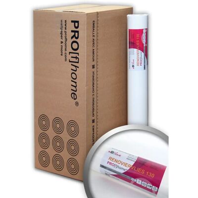 e-Delux White Wall Liner - Non-Woven Wallpaper for Renovation - 130g - 9 Rolls e-Delux White Wall Liner - Non-Woven Wallpaper for Renovation - 130g - 9 Rolls