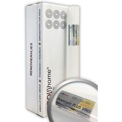 e-Delux White Wall Liner - Nonwoven Wallpaper for Painting e-Delux White Wall Liner - Nonwoven Wallpaper for Painting