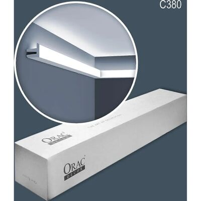 Orac Decor 11 x Modanature Corona - Moderno Purotouch Bianco - Illuminazione Indiretta - 22m Orac Decor 11 x Modanature Corona - Moderno Purotouch Bianco - Illuminazione Indiretta - 22m