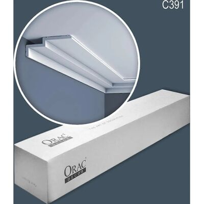 Orac Decor Modern Crown Mouldings - 20m White Orac Decor Modern Crown Mouldings - 20m White