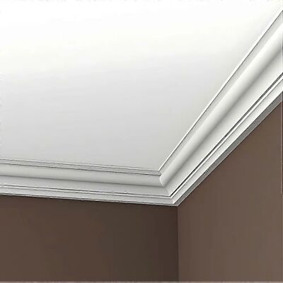 Profhome Decor Zierleiste - Weiß, 200cm x 7,5cm x 8,6cm - Cornice moulding Profhome Decor Zierleiste - Weiß, 200cm x 7,5cm x 8,6cm - Cornice moulding