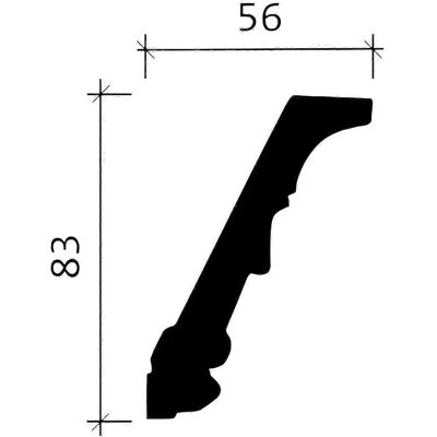 Profhome Moulding Bianco - 150186 - Leggero, Robusto, 2000mm Profhome Moulding Bianco - 150186 - Leggero, Robusto, 2000mm