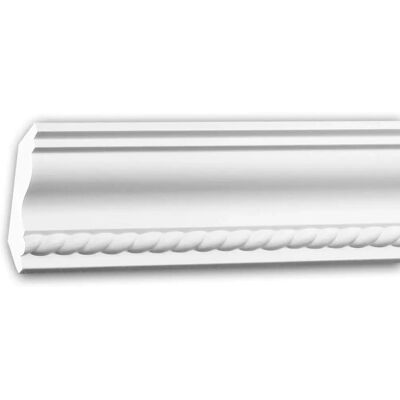 Profhome Decor Profhome 150194 Weiße starre Polyurethan-Geländekante - Eckleiste Profhome Decor Profhome 150194 Weiße starre Polyurethan-Geländekante - Eckleiste