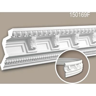 Profhome 150169F Weiße Polyurethan Gipsleiste - Klassischer Stil Profhome 150169F Weiße Polyurethan Gipsleiste - Klassischer Stil