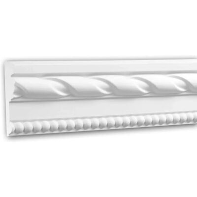 Profhome Weiße Paneelleiste - Leicht, Robust, 200cm Profhome Weiße Paneelleiste - Leicht, Robust, 200cm