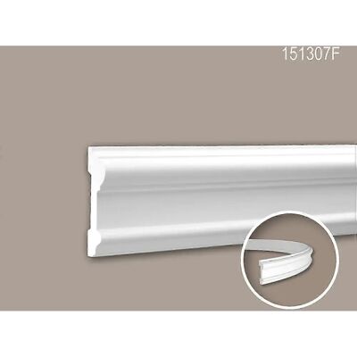 Profhome 151307F Weiß Polyurethan Wandleiste - Innenbereich Profhome 151307F Weiß Polyurethan Wandleiste - Innenbereich