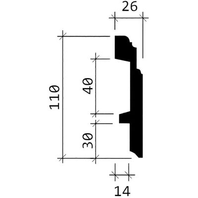 Profhome White Rigid Polyurethane Foam Skirting - Indoor Use Profhome White Rigid Polyurethane Foam Skirting - Indoor Use