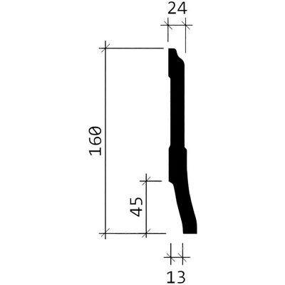 Profhome 153105F White Polyurethane Skirting - Modern Interior Molding Profhome 153105F White Polyurethane Skirting - Modern Interior Molding