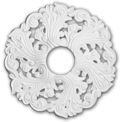 Profhome 156003 Rosone bianco - Rosone da soffitto Profhome 156003 Rosone bianco - Rosone da soffitto