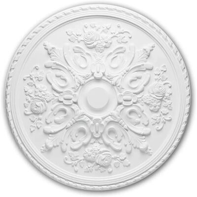 Profhome Rosa a Soffitto Bianca - 82cm - Poliuretano Resistente Profhome Rosa a Soffitto Bianca - 82cm - Poliuretano Resistente