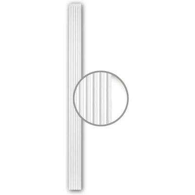 Profhome White Polyurethane Pilaster Shaft - Pilaster shaft Profhome White Polyurethane Pilaster Shaft - Pilaster shaft