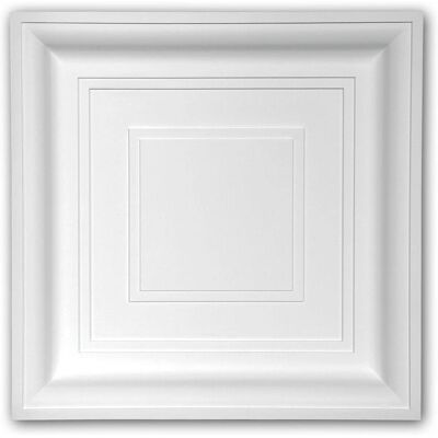 Profhome 157002 Pannello Soffitto Bianco - Moderno, Leggero, Stabile Profhome 157002 Pannello Soffitto Bianco - Moderno, Leggero, Stabile