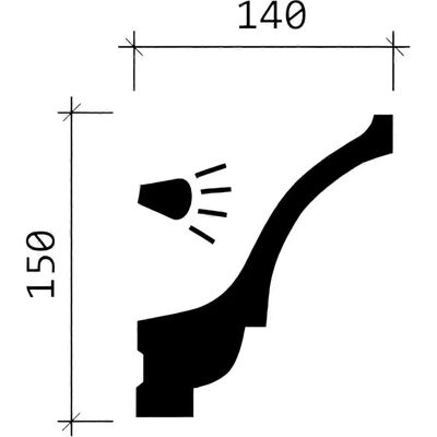 Profhome Decor Model 150221-Box - 4 Mouldings for Indoor/Outdoor Use Profhome Decor Model 150221-Box - 4 Mouldings for Indoor/Outdoor Use