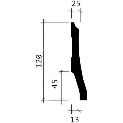 Profhome Decor Modell 153104-box Weiß Mehrzweck Sockelleisten Profhome Decor Modell 153104-box Weiß Mehrzweck Sockelleisten