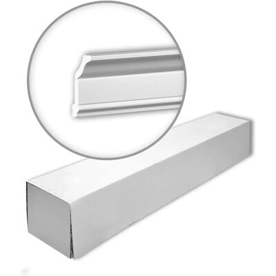 Profhome Guardabarros de Poliestireno Blanco - 21 piezas, 42m - Interior/Exterior Profhome Guardabarros de Poliestireno Blanco - 21 piezas, 42m - Interior/Exterior