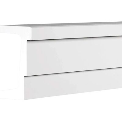 Profhome Weiß Starre Polyurethan Schaum Architrave - Modern - 200cm Profhome Weiß Starre Polyurethan Schaum Architrave - Modern - 200cm