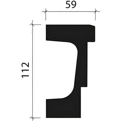Profhome Decor - 434102 Blanco Corniña de Poliuretano Rígido Profhome Decor - 434102 Blanco Corniña de Poliuretano Rígido