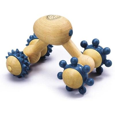 SISSEL - Ergo-Roller - Legno - Blu - Massaggiatore SISSEL - Ergo-Roller - Legno - Blu - Massaggiatore