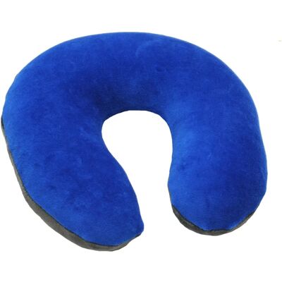 Oreiller de Voyage Sissel - Soutien cervical en Mousse à Mémoire - Bleu/Gris - Publicité Oreiller de Voyage Sissel - Soutien cervical en Mousse à Mémoire - Bleu/Gris - Publicité