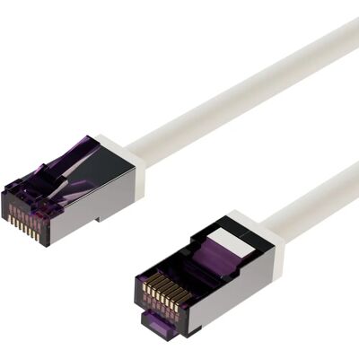 Câble Ethernet FLEXLINE FLX FL31-28096 - Cat 6A, Double Blindage, Blanc, 20m - Publicité Câble Ethernet FLEXLINE FLX FL31-28096 - Cat 6A, Double Blindage, Blanc, 20m - Publicité