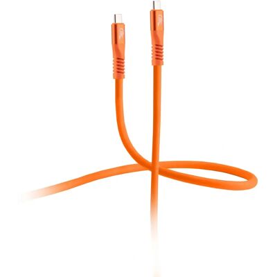 Câble USB-C Orange Flexline 0,5m USB 3.2 Gen 2x2 Câble USB-C Orange Flexline 0,5m USB 3.2 Gen 2x2