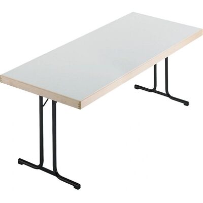 Mesa Plegable Kaiserkraft - Marco en doble T 1500x800mm - Gris Claro Mesa Plegable Kaiserkraft - Marco en doble T 1500x800mm - Gris Claro