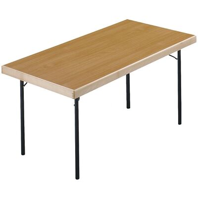 Mesa plegable Kaiserkraft - 1500x800mm, Acero, Melamina, Rectangular Mesa plegable Kaiserkraft - 1500x800mm, Acero, Melamina, Rectangular