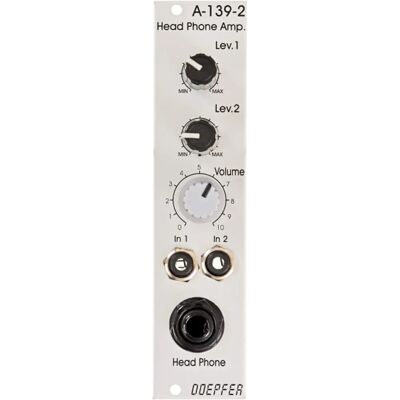 Doepfer A-139-2 Amplificador de Auriculares - Módulo de Interfaz Synthesizador Doepfer A-139-2 Amplificador de Auriculares - Módulo de Interfaz Synthesizador