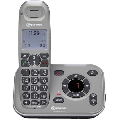 Audioline Amplicomms PowerTel 2780 - Téléphone sans fil - Répondeur avec identification de l'appelant - DECTGAP - Publicité Audioline Amplicomms PowerTel 2780 - Téléphone sans fil - Répondeur avec identification de l'appelant - DECTGAP - Publicité