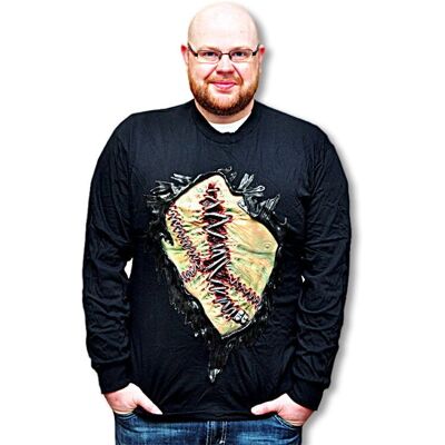 Horror-Shop - Monsterbrust - Schwarz - XL - Shirt Horror-Shop - Monsterbrust - Schwarz - XL - Shirt