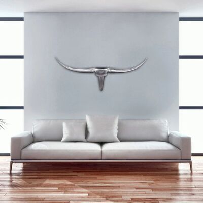 Wohnling Geweih Wanddekoration - Silber - 100cm Aluminium Wohnling Geweih Wanddekoration - Silber - 100cm Aluminium