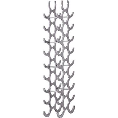 Wohnling Silber Aluminium Weinregal - 27 Flaschen - Modernes Design Wohnling Silber Aluminium Weinregal - 27 Flaschen - Modernes Design