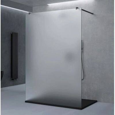 DOPORRO - MMBR3 - 100x200cm - Schwarz 8mm Glas Walk-In Dusche DOPORRO - MMBR3 - 100x200cm - Schwarz 8mm Glas Walk-In Dusche
