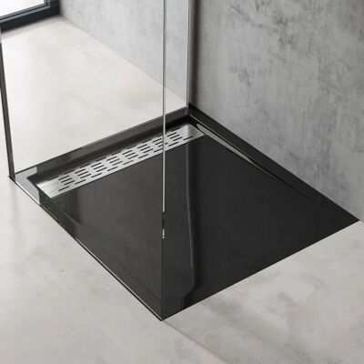 Sogood - Plato de Ducha Acrílico Rectangular 90x100x5cm - Negro - Plato de Ducha Sogood - Plato de Ducha Acrílico Rectangular 90x100x5cm - Negro - Plato de Ducha