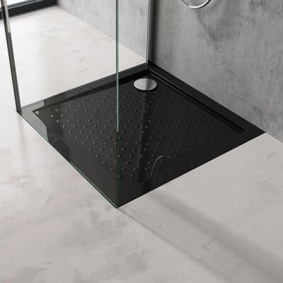 Doporro Lucia01 Negro 100x100cm Plato de ducha antideslizante - Plato de ducha Doporro Lucia01 Negro 100x100cm Plato de ducha antideslizante - Plato de ducha