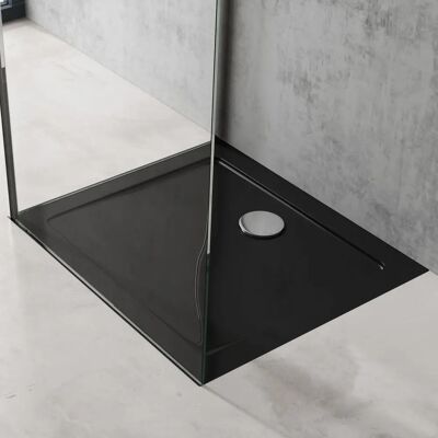 DOPORRO Bandeja de ducha acrílica negra 70x80cm - Ducha DOPORRO Bandeja de ducha acrílica negra 70x80cm - Ducha
