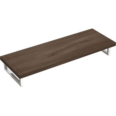 Estante de baño DOPORRO - 45x140cm, Madera, Soportes de acero Estante de baño DOPORRO - 45x140cm, Madera, Soportes de acero