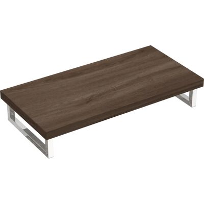 Estante de baño DOPORRO - Soportes para lavabos - 50x100cm - Madera y acero inoxidable Estante de baño DOPORRO - Soportes para lavabos - 50x100cm - Madera y acero inoxidable