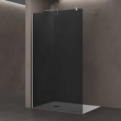 DOPORRO - Box Doccia Walk-In 140x200cm Vetro di Sicurezza Grigio - Tipo di Doccia DOPORRO - Box Doccia Walk-In 140x200cm Vetro di Sicurezza Grigio - Tipo di Doccia