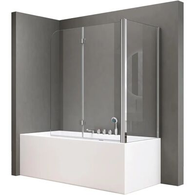 DOPORRO Pannello doccia 70x120x140cm - Vetro di sicurezza quadrato DOPORRO Pannello doccia 70x120x140cm - Vetro di sicurezza quadrato