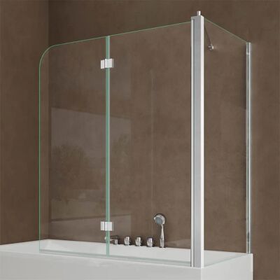 DOPORRO - Parete vasca pieghevole 80x120x140cm Cortona113 Vetro di sicurezza DOPORRO - Parete vasca pieghevole 80x120x140cm Cortona113 Vetro di sicurezza