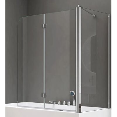 Parete doccia in vetro DOPORRO 75x120x140cm con rivestimento NANO Parete doccia in vetro DOPORRO 75x120x140cm con rivestimento NANO