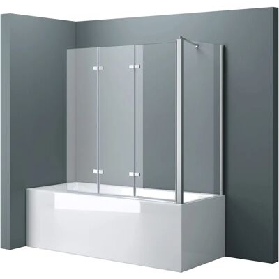 DOPORRO Verstellbare Linke Wand Badewannen Duschabdeckung - Rechteckig - 75x130x140cm DOPORRO Verstellbare Linke Wand Badewannen Duschabdeckung - Rechteckig - 75x130x140cm